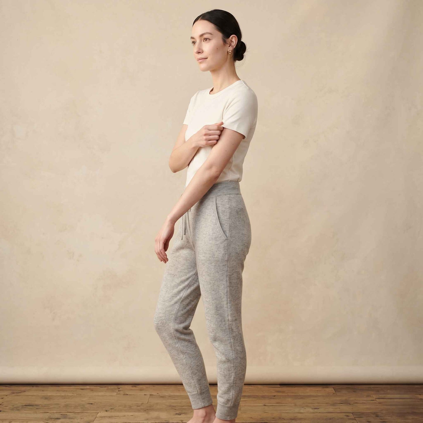 The Zenith Natural Jogger Undyed Himalayan Cashmere For Women