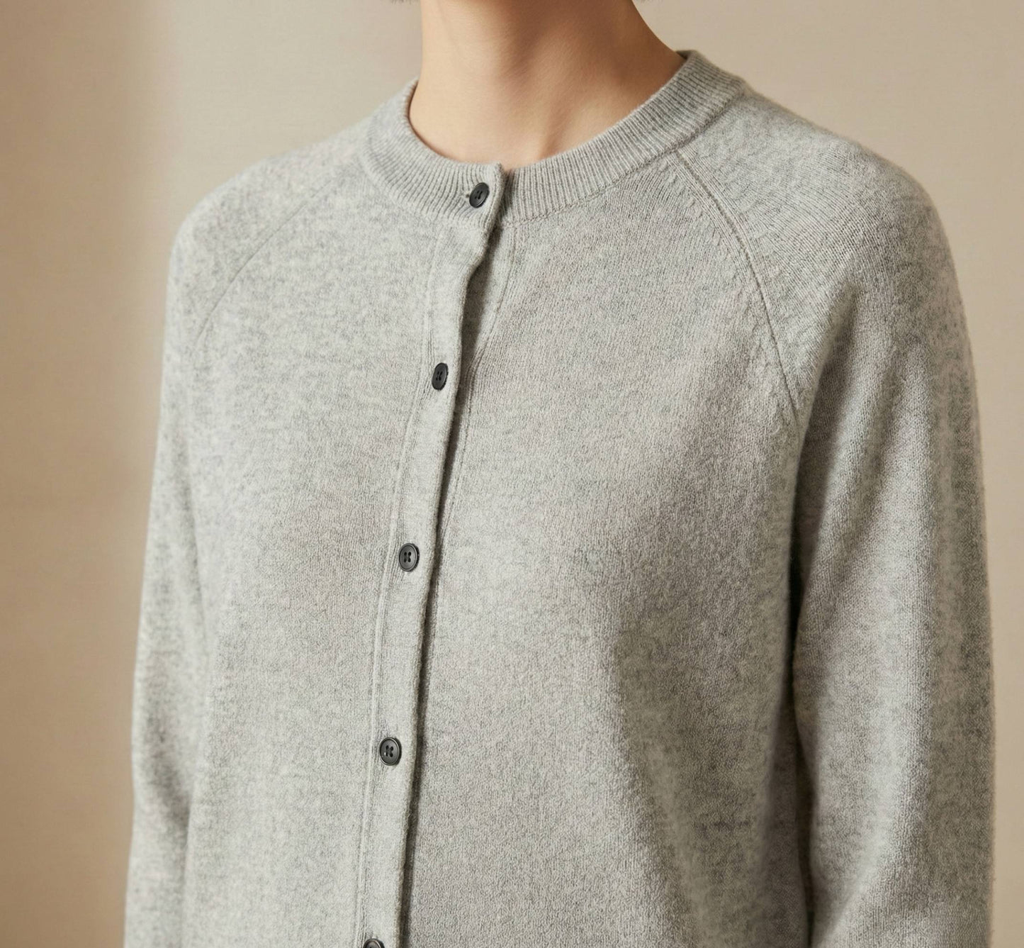 Undyed Himalayan Cashmere Pokhara Cardigan For Women