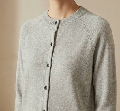 Undyed Himalayan Cashmere Pokhara Cardigan For Women