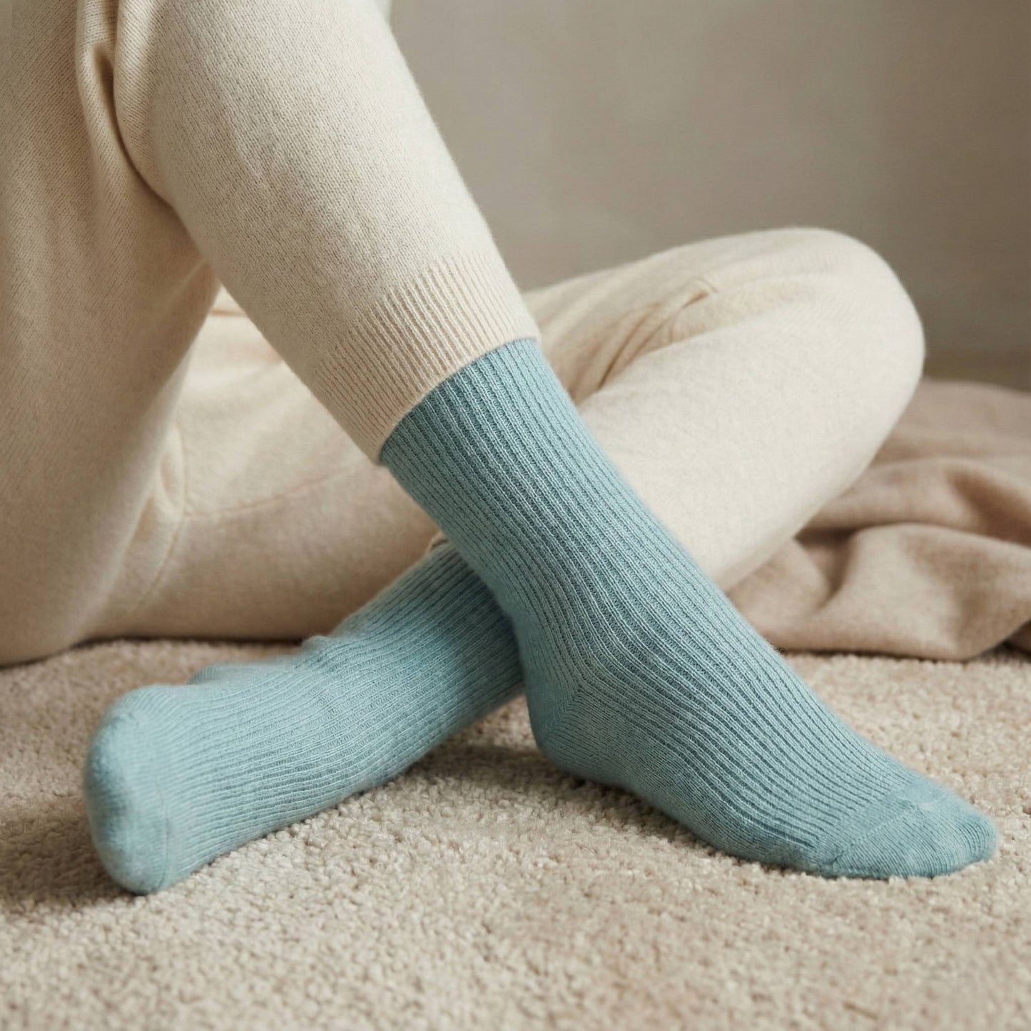 Pure Cashmere Knee Socks Women's | Solace Luxury | Handmade