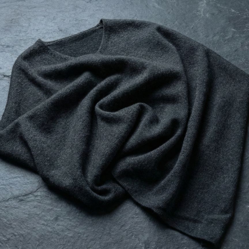 The V-Neck Poncho | 100% Undyed Pure Himalayan Cashmere