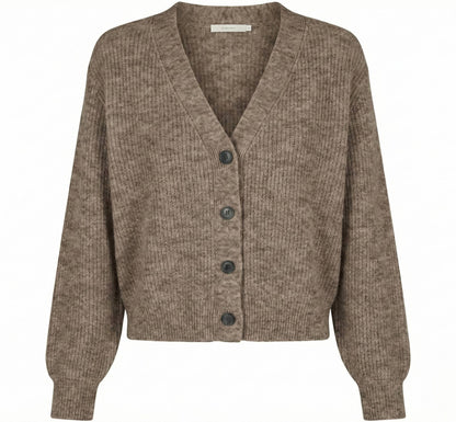 The Lhotse V-Neck Cardigan Undyed Himalayan Cashmere For Women