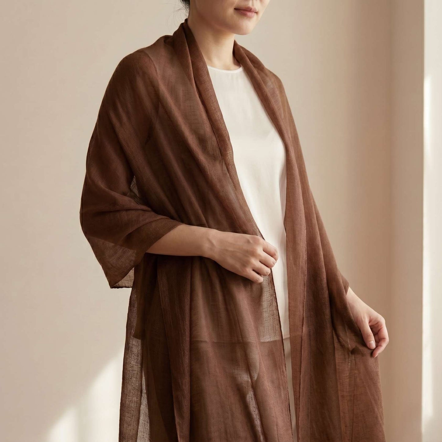 Earth Tone and Mountain Neutral Cashmere Pashmina Shawl