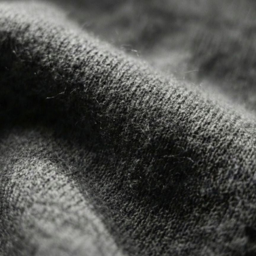 Heather Gray Original 100% Pure Cashmere Zip Hoodie
