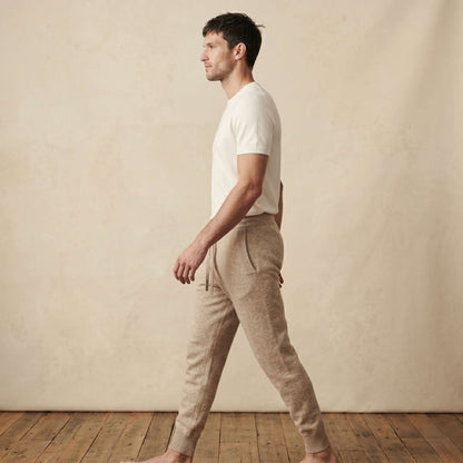 Zenith Natural Undyed Himalayan Cashmere Jogger For Men — Himalayan cashmere, view 23