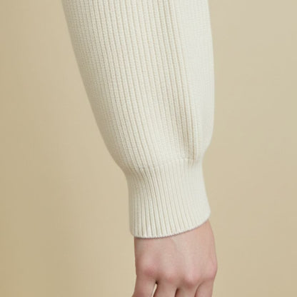 The Lhotse V-Neck Cardigan Chunky Knit Himalayan Cashmere For Women