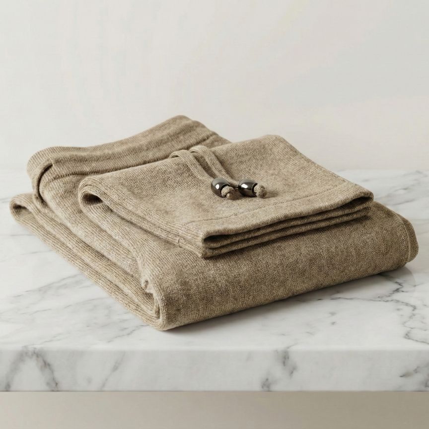 The Zenith Natural Sweatpant Undyed Himalayan Cashmere For Women