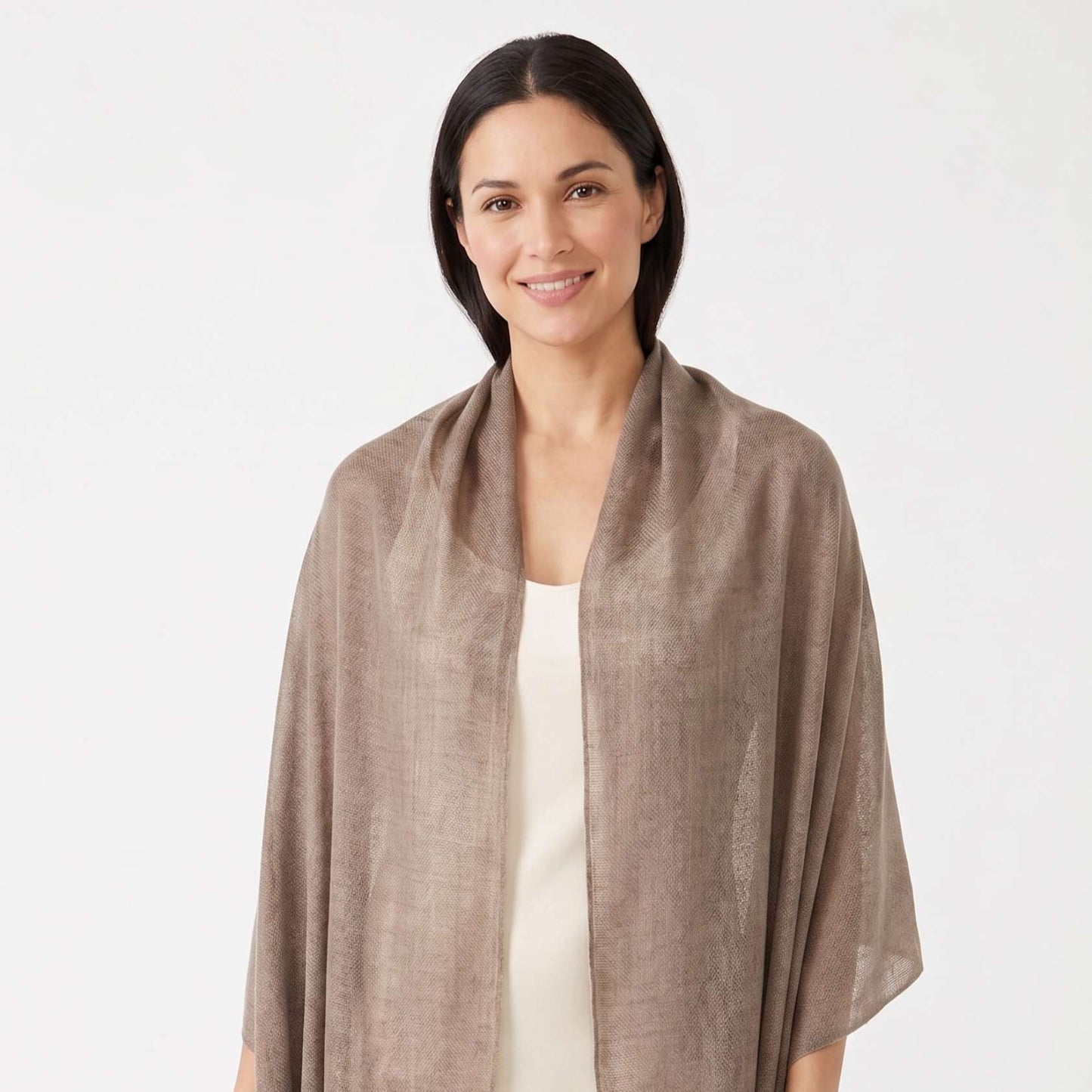 Earth Tone and Mountain Neutral Cashmere Pashmina Shawl