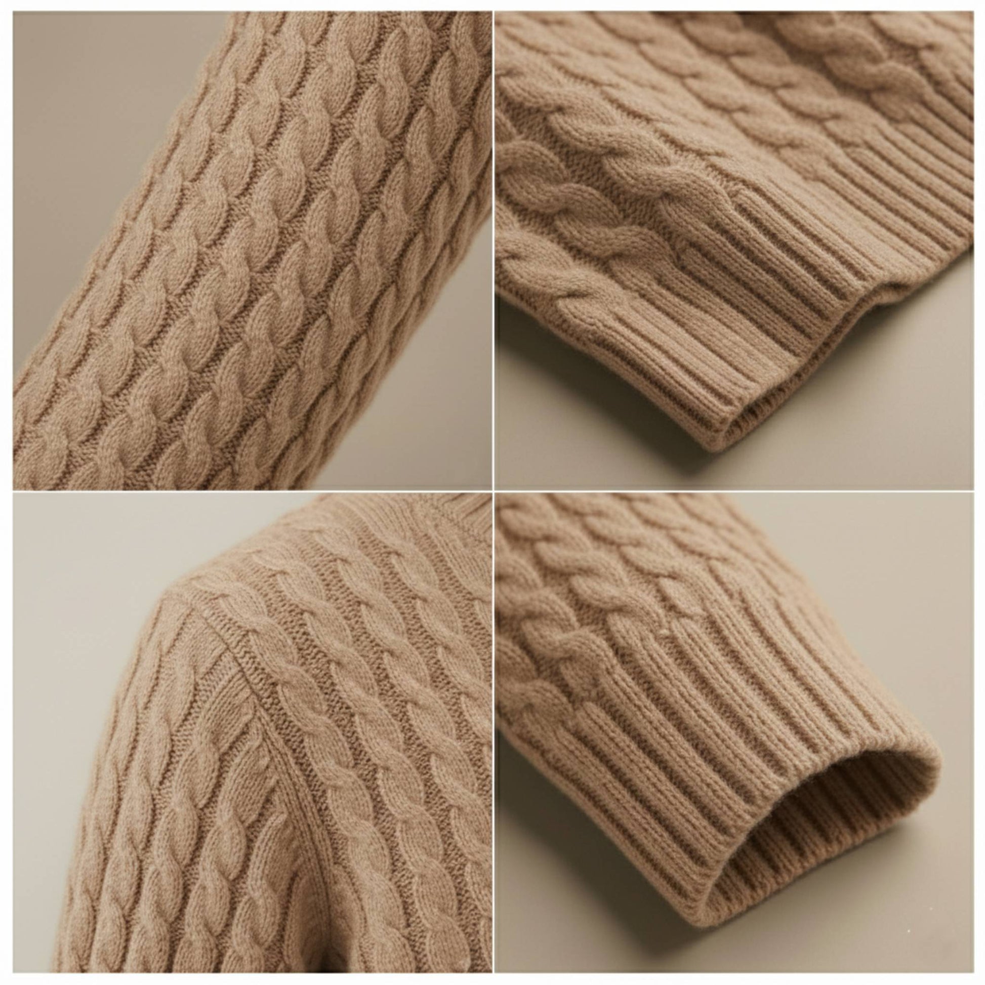 Grace Cable-Knit Cashmere Crewneck | 100% Pure Himalayan Women's Sweater