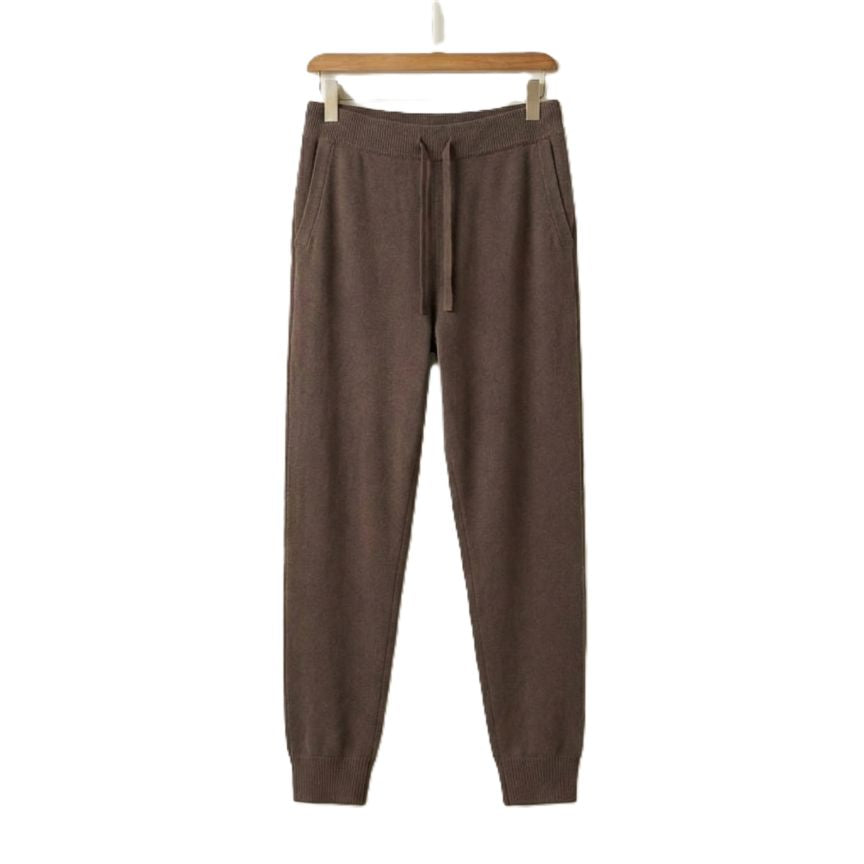 Brown The Zenith Jogger | 100% Pure Himalayan Cashmere