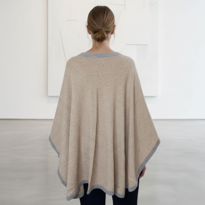 The Artisan Cape | 100% Undyed Pure Himalayan Cashmere