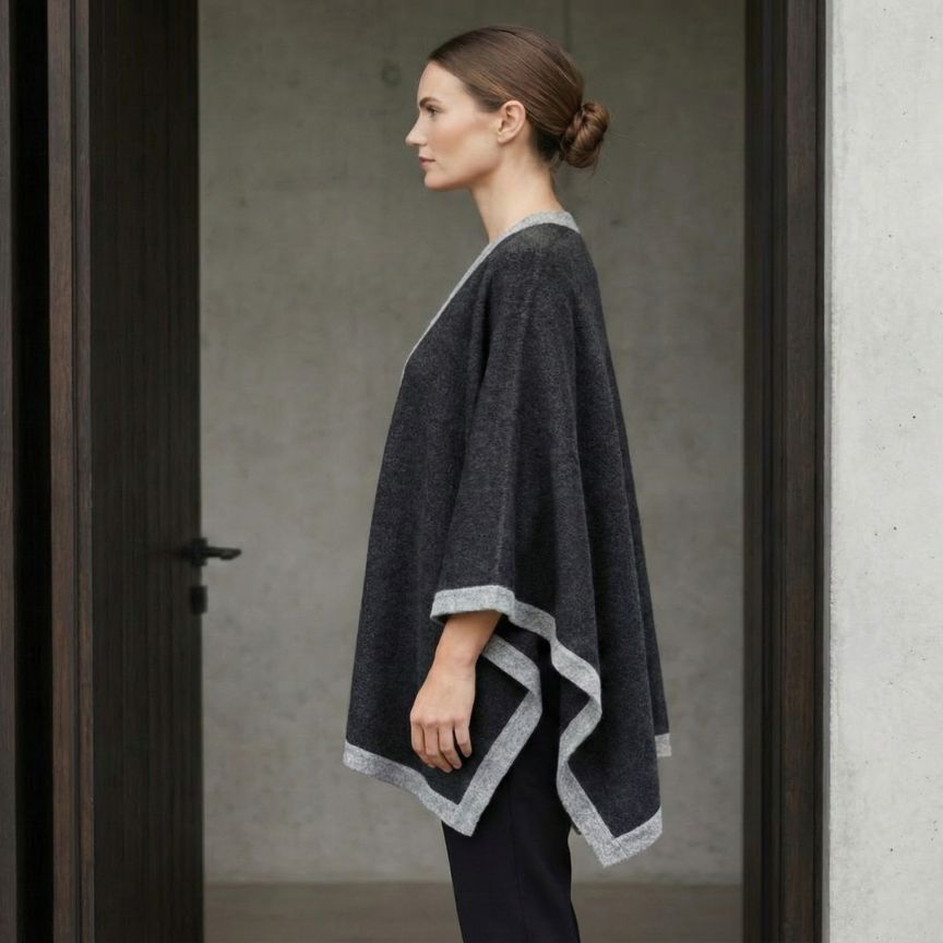 The Artisan Cape | 100% Undyed Pure Himalayan Cashmere