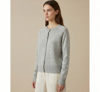 Undyed Himalayan Cashmere Pokhara Cardigan For Women