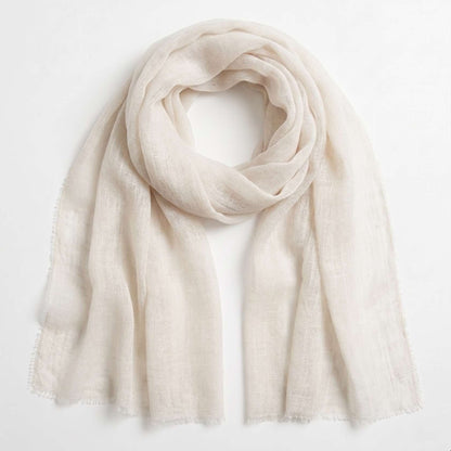 Mustang Everest White Cashmere Pashmina Shawl