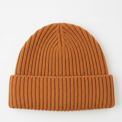 Haven Ribbed Cashmere Beanie | 100% Pure Himalayan Men Amber