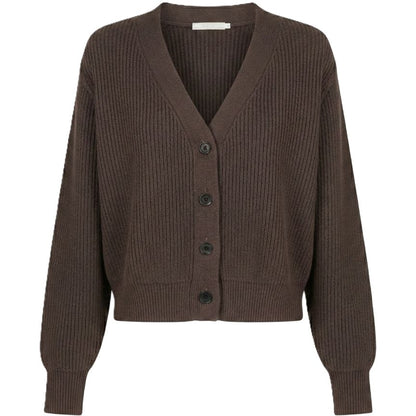 The Lhotse V-Neck Cardigan Chunky Knit Himalayan Cashmere For Women