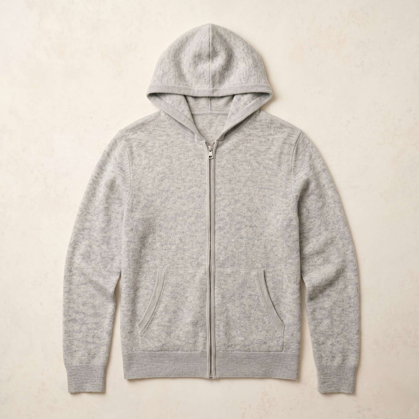 Original Kora Zip Undyed Himalayan Cashmere Hoodie For Men — Himalayan cashmere, view 13