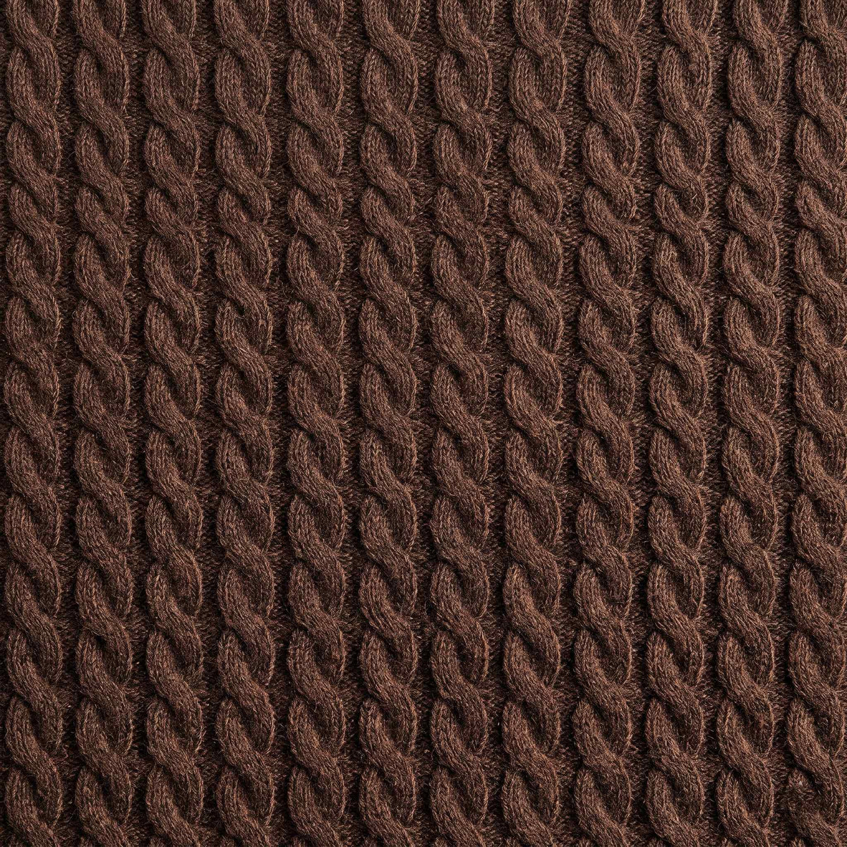 Men's cable-knit cashmere sweater, Atlas in Brown - view 2
