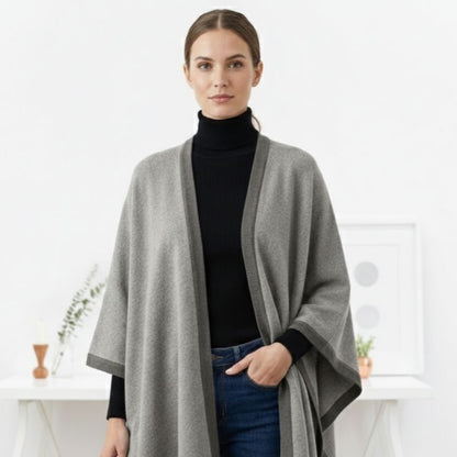 The Artisan Cape | 100% Undyed Pure Himalayan Cashmere