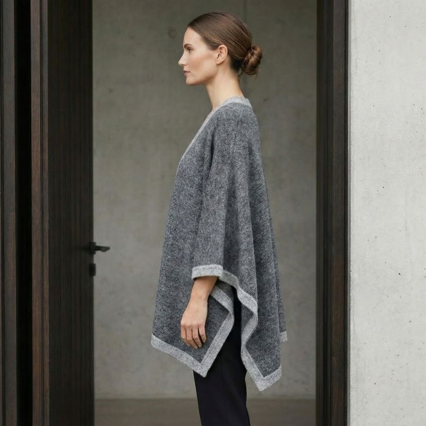 The Artisan Cape | 100% Undyed Pure Himalayan Cashmere