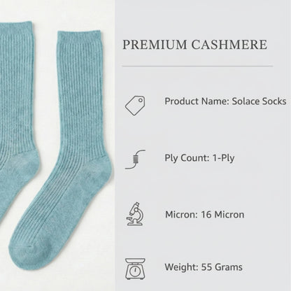 Pure Cashmere Knee Socks Women's | Solace Luxury | Handmade