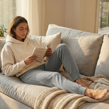 The Zenith Natural Jogger | 100% Undyed Pure Himalayan Cashmere