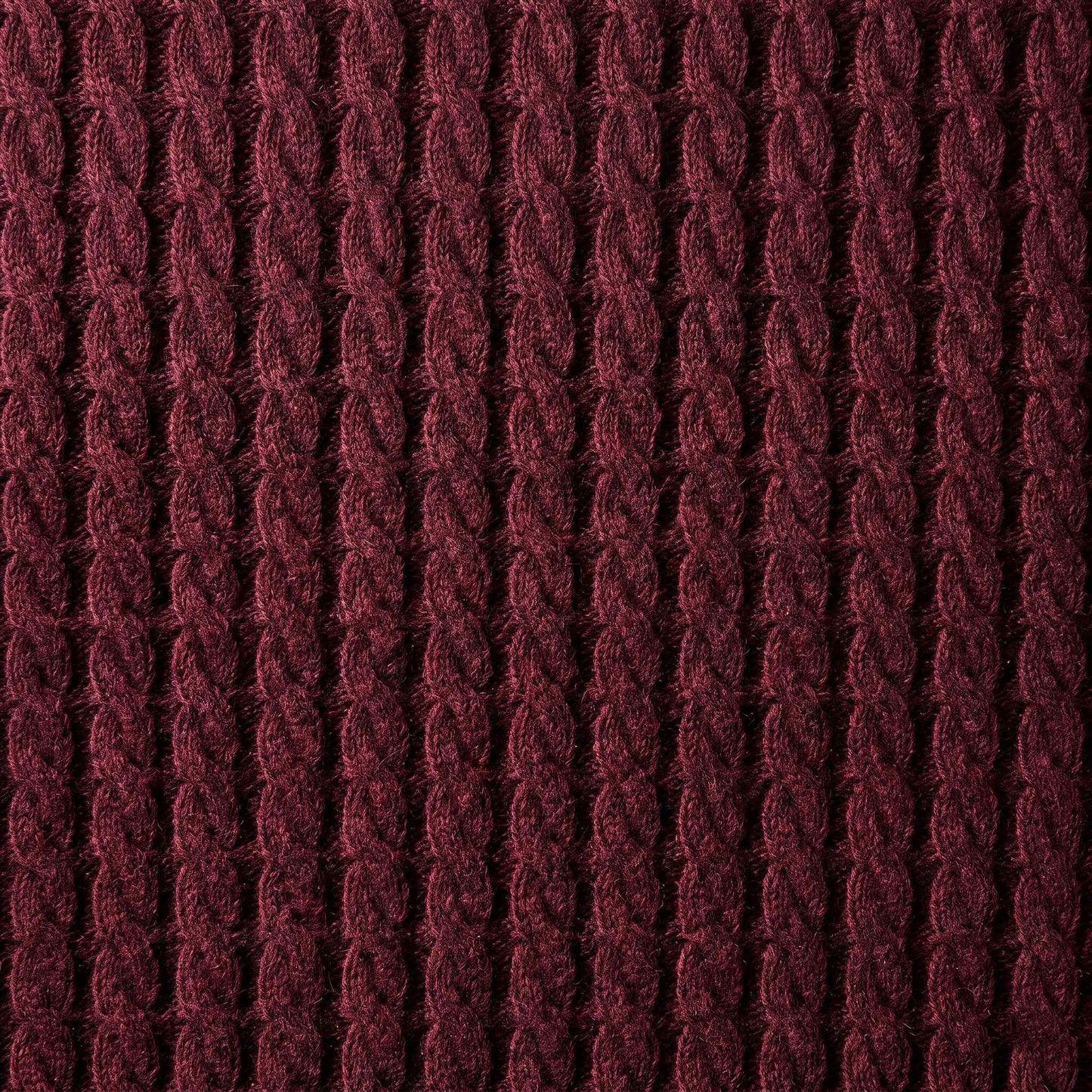 Men's cable-knit cashmere sweater, Atlas in Wine Red - view 3