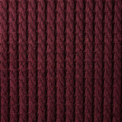 Men's cable-knit cashmere sweater, Atlas in Wine Red - view 3