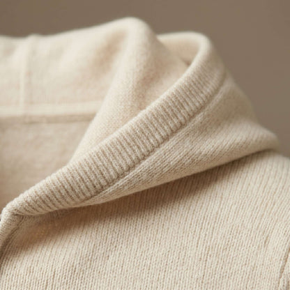 Original Kora Zip Himalayan Cashmere Hoodie For Men — Himalayan cashmere, view 40