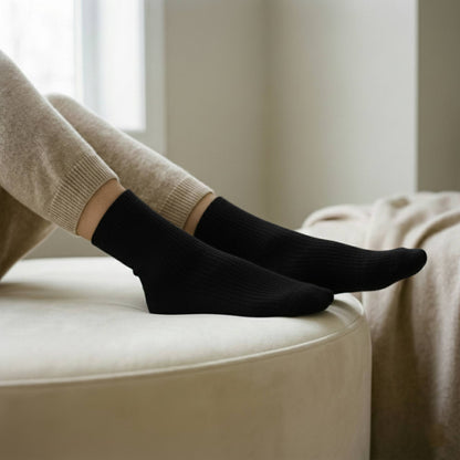 Pure Cashmere Knee Socks Women's | Solace Luxury | Handmade