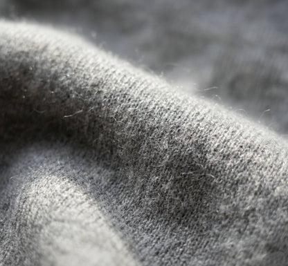 Heavy weight Light Grey Melange Kora Zip Hoodie