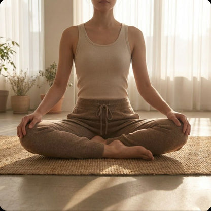 The Zenith Natural Jogger | 100% Undyed Pure Himalayan Cashmere