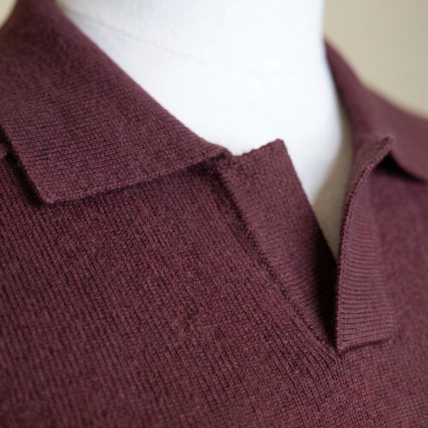 Pure Cashmere Polo Sweater | Men's Johnny Collar | 250g Himalayan Cashmere | Handcrafted in Nepal | Lumusae