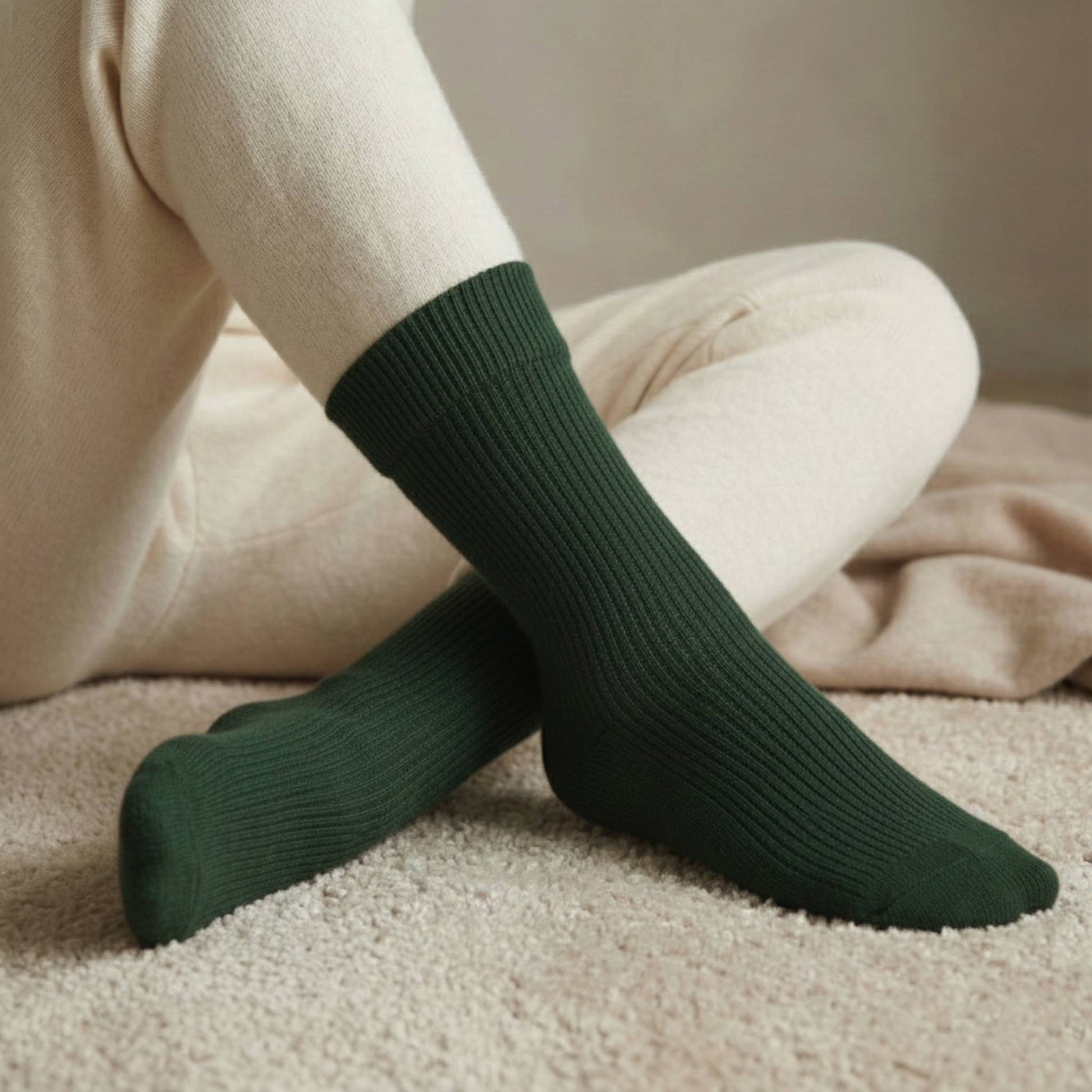 Pure Cashmere Knee Socks Women's | Solace Luxury | Handmade
