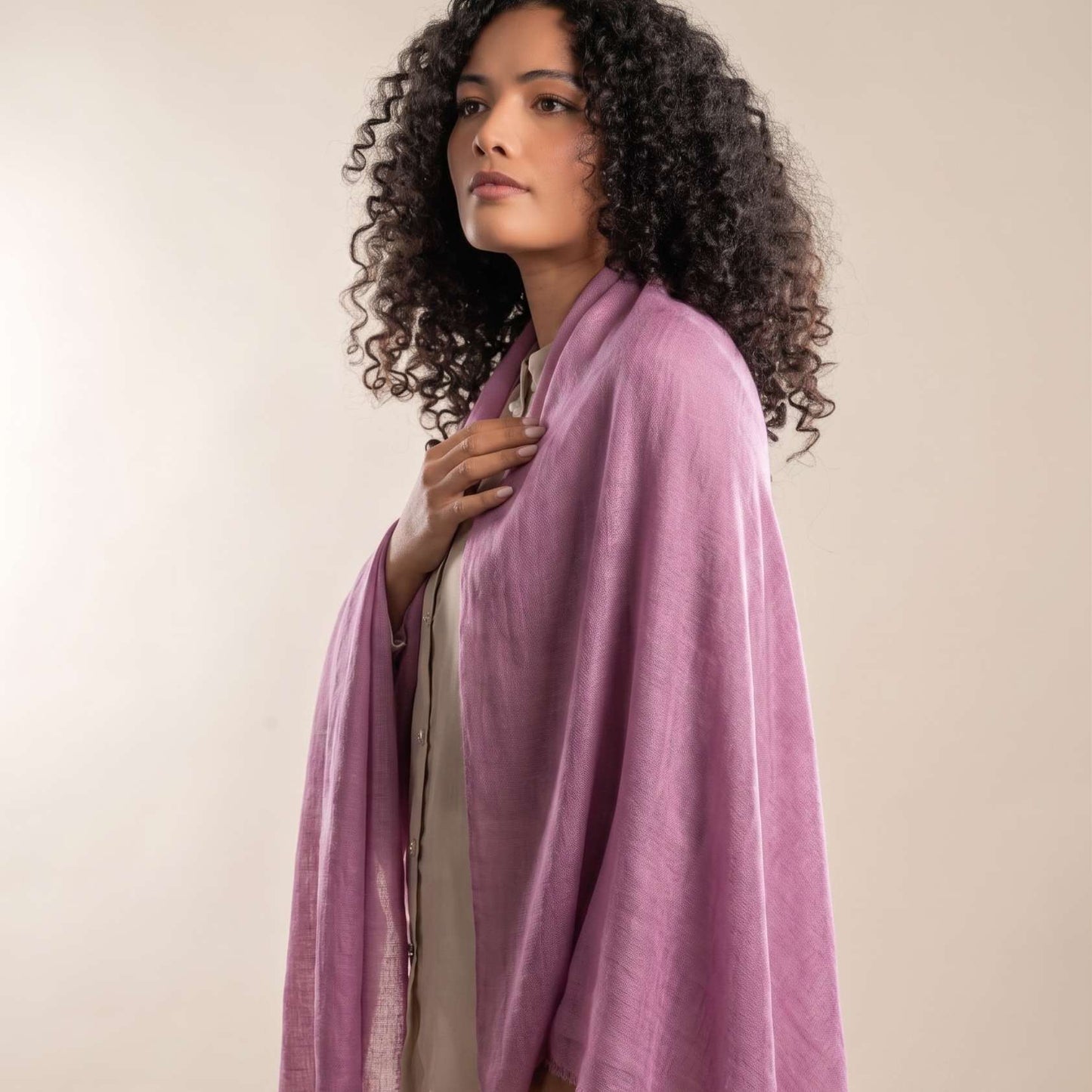 Pink and Rose Heritage Cashmere Pashmina Shawl
