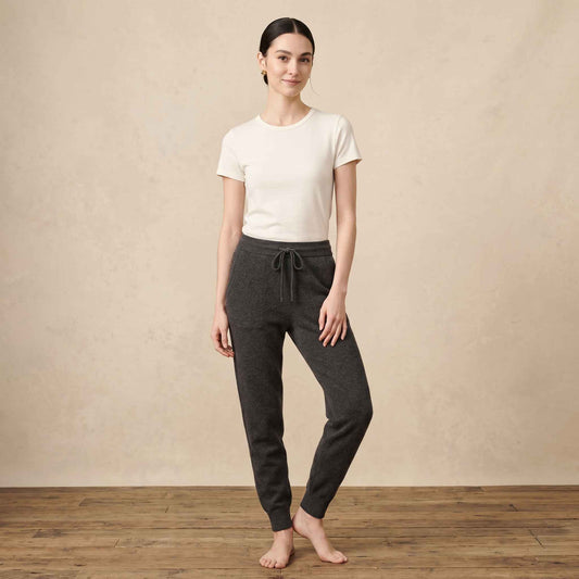 The Zenith Natural Jogger Undyed Himalayan Cashmere For Women