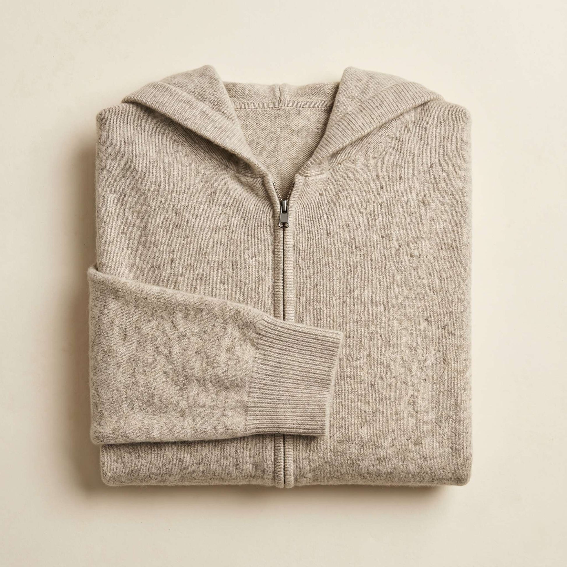 Original Kora Zip Undyed Himalayan Cashmere Hoodie For Men — Himalayan cashmere, view 17