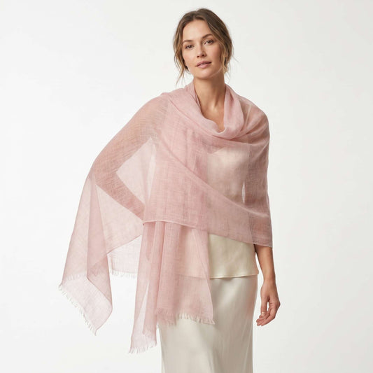 Pink and Rose Heritage Cashmere Pashmina Shawl