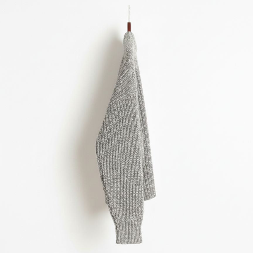Ella Ribbed Hand-Knitted Himalayan Cashmere Sweater For Women