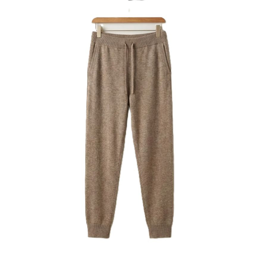 Oatmeal Melange The Zenith Natural Jogger | 100% Undyed Pure Himalayan Cashmere