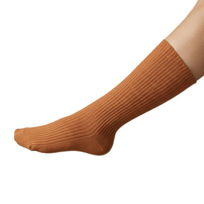 Pure Cashmere Knee Socks Women's | Solace Luxury | Handmade Amber One size Female