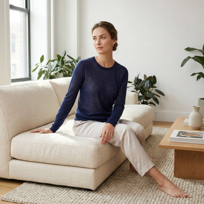 Gossamer Cashmere Ultra-Fine Sheer Sweater For Women