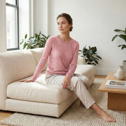Gossamer Cashmere Ultra-Fine Sheer Sweater For Women