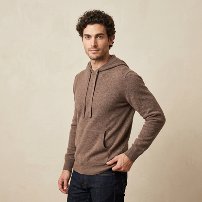 Mustang Himalayan Cashmere Hand-Finished Hoodie For Men