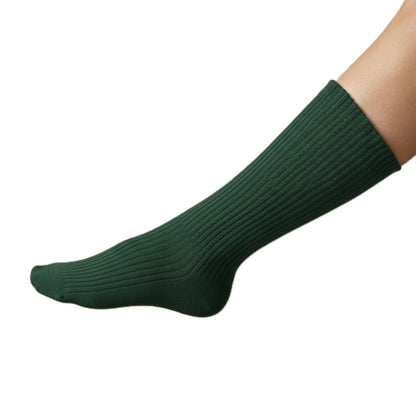 Pure Cashmere Knee Socks Women's | Solace Luxury | Handmade Pine One size Female