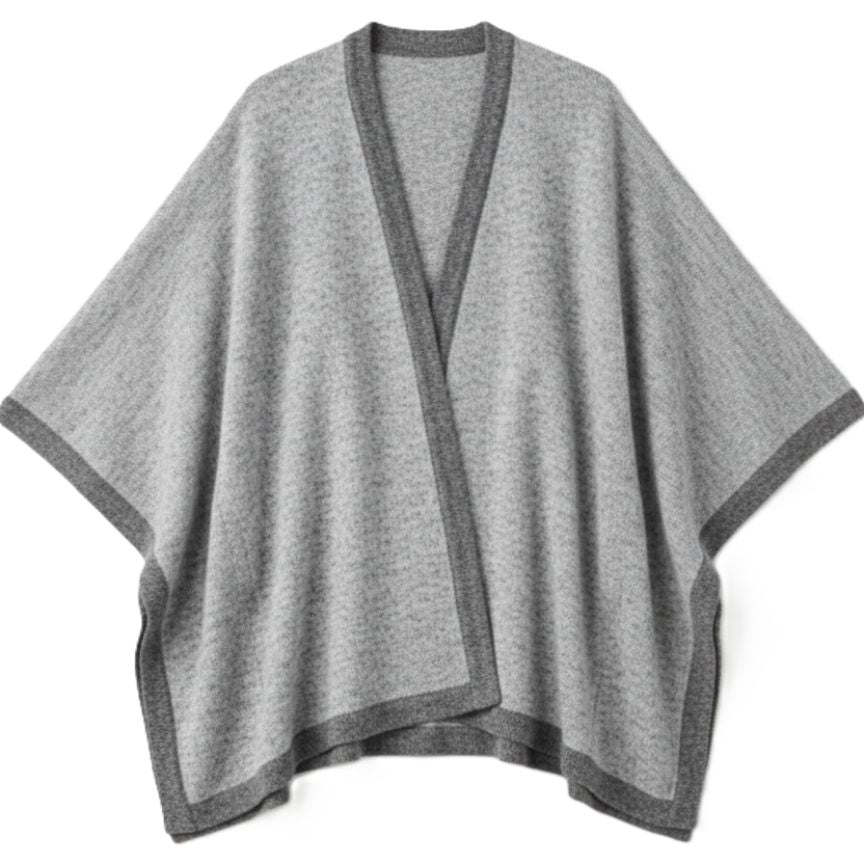 The Artisan Cape | 100% Undyed Pure Himalayan Cashmere