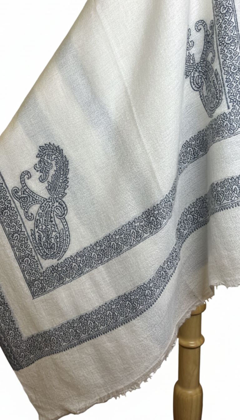 100% Pure Himalayan Cashmere Pashmina Shawl - Signature Neutral & Pattern Collection