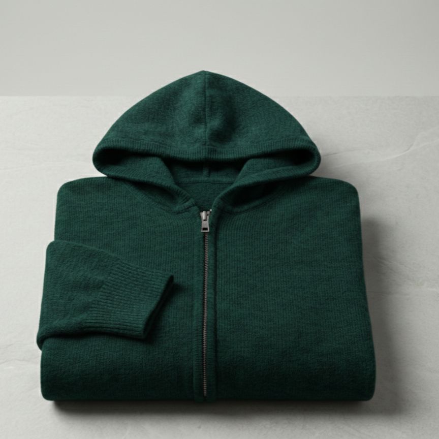 Exclusive Himalayan Cashmere  Zip Hoodie