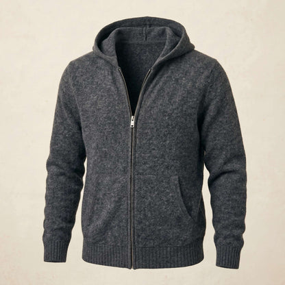 Original Kora Zip Undyed Himalayan Cashmere Hoodie For Men — Himalayan cashmere, view 24