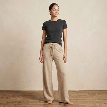 The Zenith Natural Sweatpant Undyed Himalayan Cashmere For Women